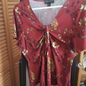 Forever 21 + 2x plus size floral body suit